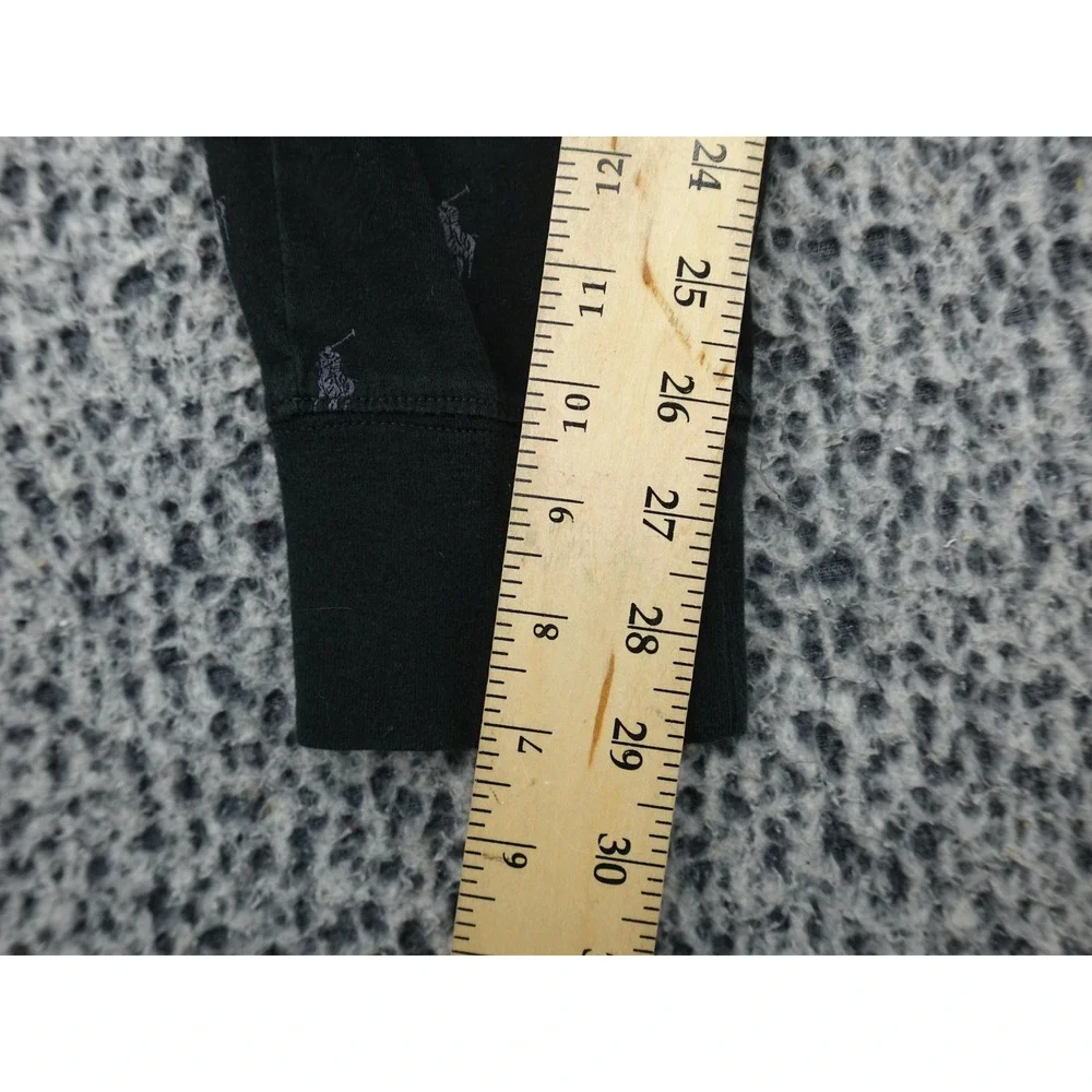 Polo Ralph Lauren Sleep Pants Men Medium Black All Over Pony Logo Joggers